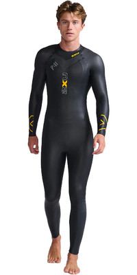 2024 2XU Mens P:1 Propel Swim Wetsuit MW4991c - Black / Ambition